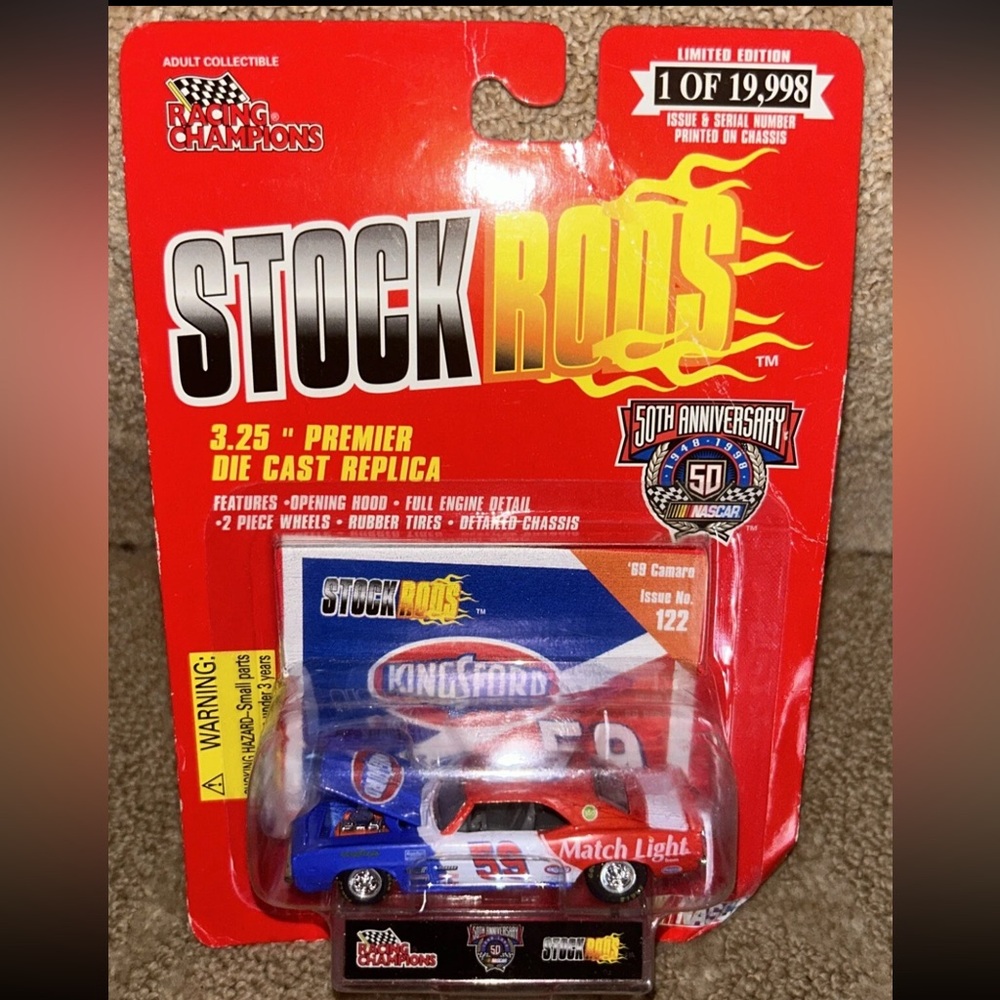 Racing Champions Stock Rods Die Cast Car - Blue and Red